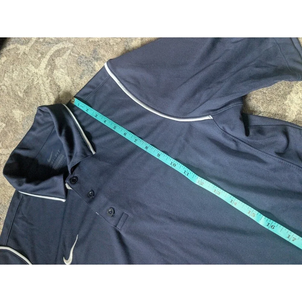 Nike Dri-FIT Polo Shirt Men’s Small Navy Short Sleeve Golf Casual Lightweight